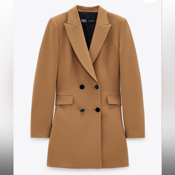 Zara Jackets & Blazers - Zara Tan Tailored Blazer